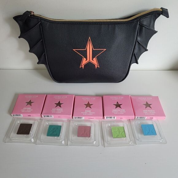 Jeffree Star bundle batwing cosmetic bag and 5 eyeshadows - Picture 2 of 10
